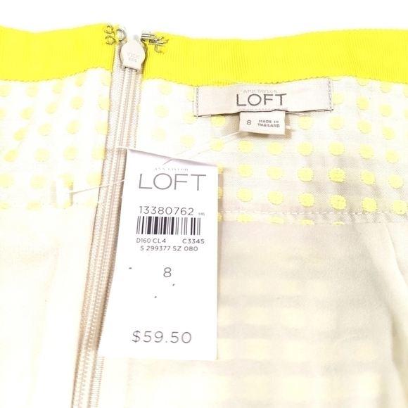 Loft - women's yellow skirt - Size: 8. I-0015 - Picture 3 of 6